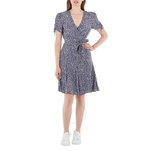 Polo Ralph Lauren Blue Floral Wrap Dress size 2